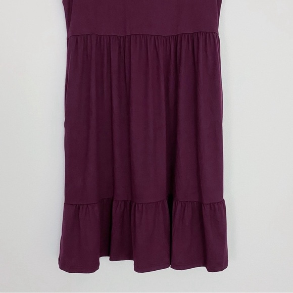 Boutique Ruffle Sleeve/Hem Dress w/Pockets Women’s M (8/10) Mulberry - Picture 11 of 13